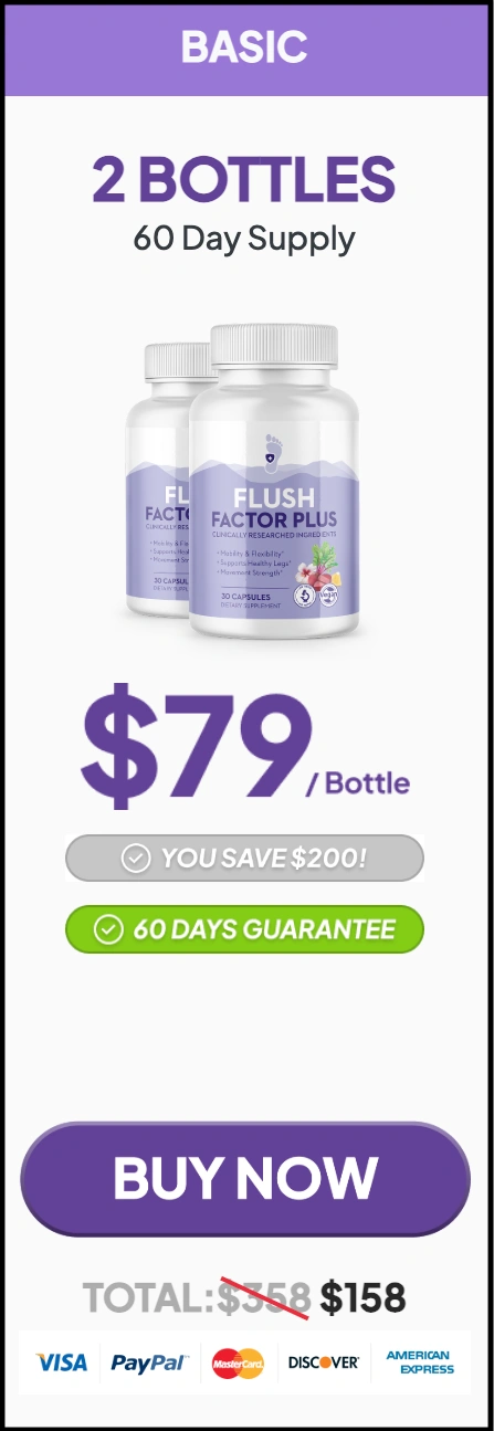 Flush Factor Plus one bottle